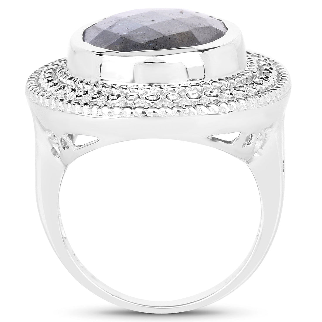 7.00 Carat Genuine Labradorite .925 Sterling Silver Ring by Bids.com