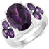 5.98 Carat Genuine Amethyst .925 Sterling Silver Ring by Bids.com