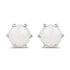0.74 Carat Genuine Opal .925 Sterling Silver Earrings  DestGlow