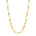 6.0mm 14K Yellow Gold Solid Pave Figaro Chain by Bids.com