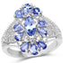 2.07 Carat Genuine Tanzanite .925 Sterling Silver Ring by Bids.com