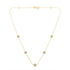 Yellow Color Plated Sterling Silver Diamond Station Necklace (1/2 cttw, K-L Color, I2-I3 Clarity) by Bids.com