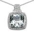 5.50 Carat Genuine Green Amethyst .925 Sterling Silver Pendant  DestGlow