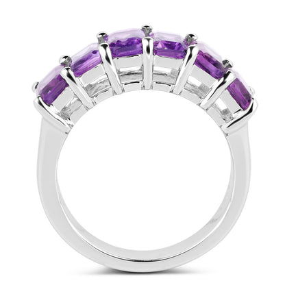 3.30 Carat Genuine Amethyst .925 Sterling Silver Ring by Bids.com