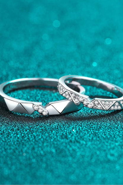 Sparkala™ Minimalist Rhodium-Plated Ring Set by Sparkala
