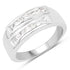 0.70 Carat Genuine White Sapphire .925 Sterling Silver Ring by Bids.com