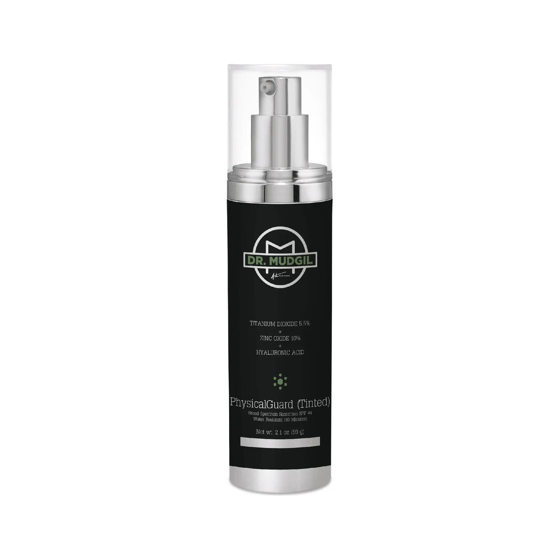 Wholly Kaw Dr. Mudgil PhysicalGuard (Tinted) with Titanium Dioxide 5.5% Zinc Oxide 10% Hyaluronic Acid Medical Grade Dermatologist Approved SPF 44 SunScreen 57g by Pasteur Pharmacy