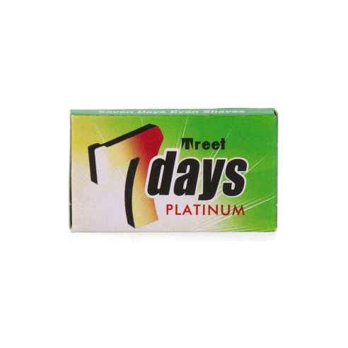 Treet 7 Days Platinum Double Edge Razor Blades - 5 Pack