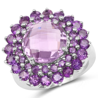8.02 Carat Genuine Amethyst .925 Sterling Silver Ring by Bids.com