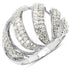 0.98 Carat Genuine White Diamond .925 Sterling Silver Ring by Bids.com