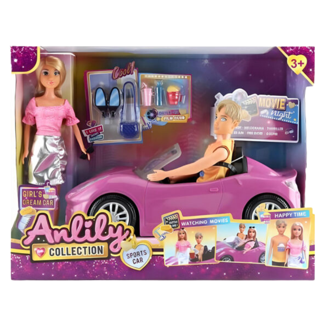 Anlily Girl’s Dream Car with Dolls &amp; Accessories by Farmacias Savia