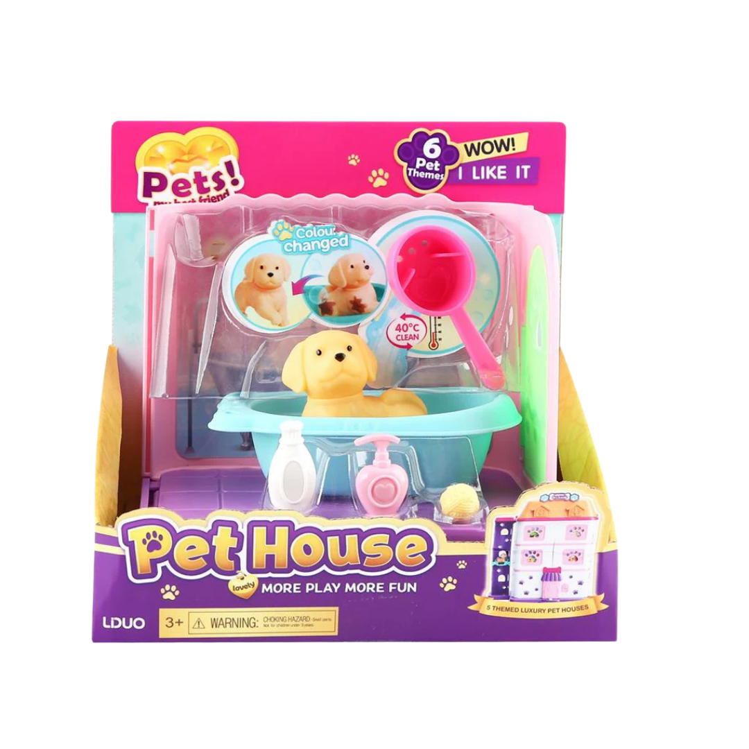 LDUO Pet House Playset - Puppy Grooming &amp; Bath Theme by Farmacias Savia