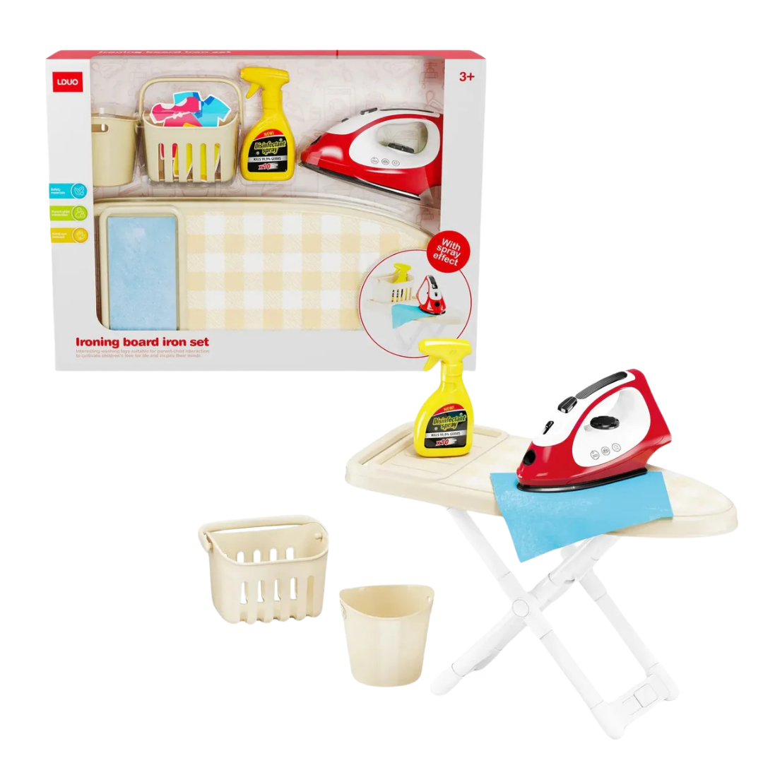 LDUO Ironing Board Playset with Spray Mist Iron by Farmacias Savia