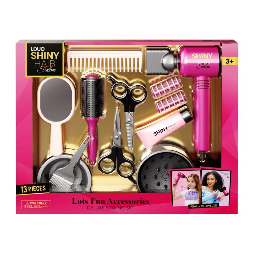LDUO Shiny Hair Salon Starter Kit with Scissors &amp; Comb (7 Pcs) by Farmacias Savia