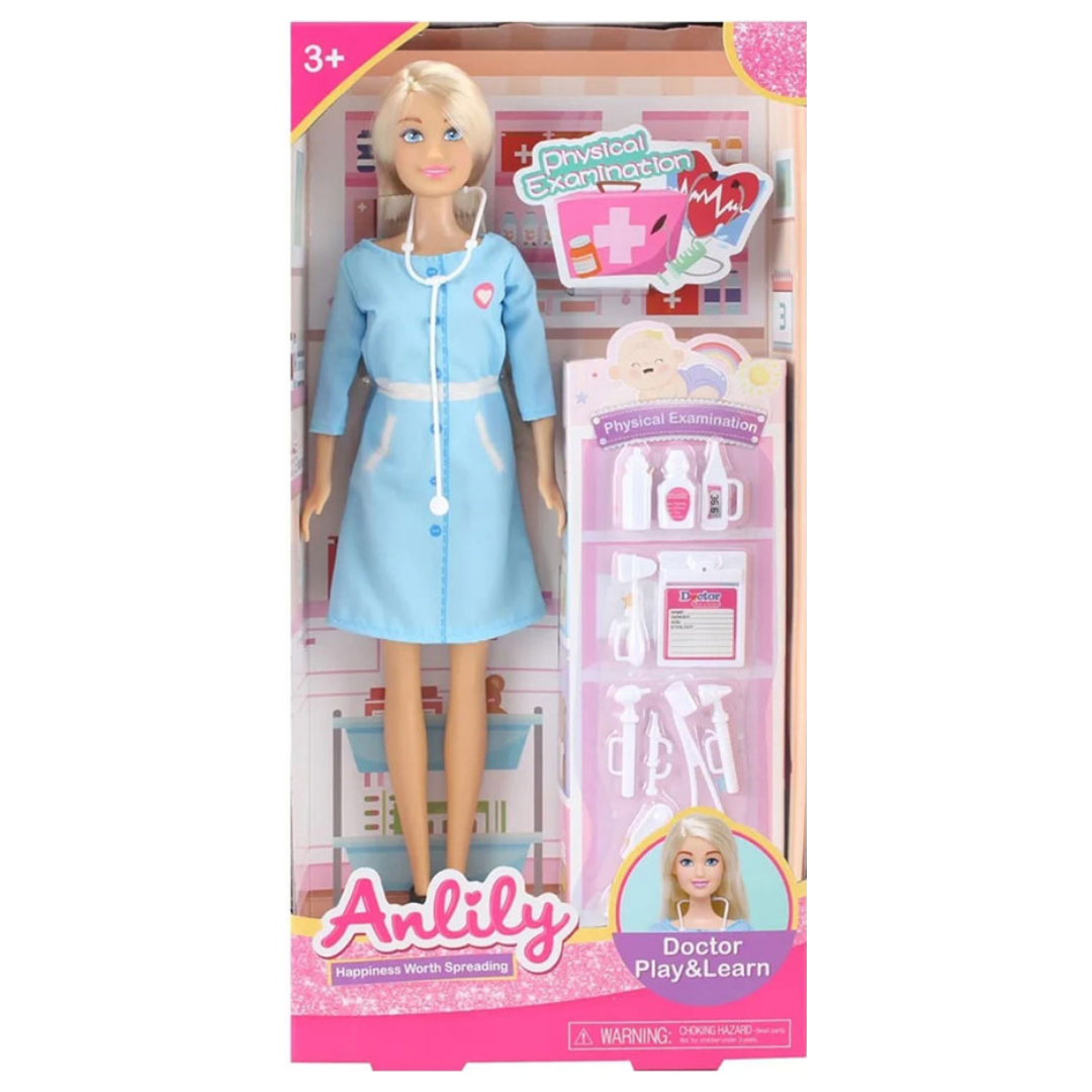 Anlily Doctor Doll Play &amp; Learn Professional Examination Playset by Farmacias Savia