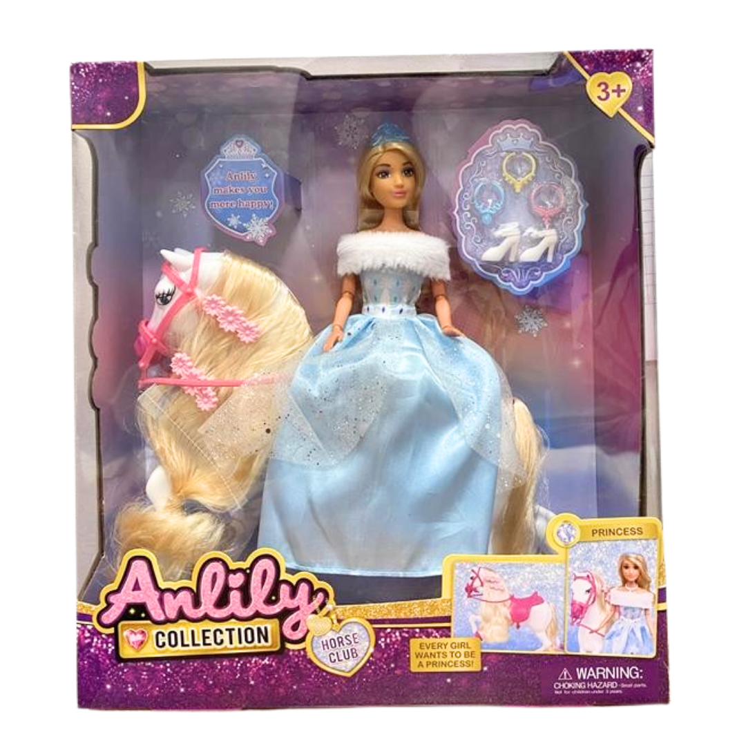Anlily Horse Club Equestrian Doll with Walking Horse (Sound &amp; Motion) by Farmacias Savia