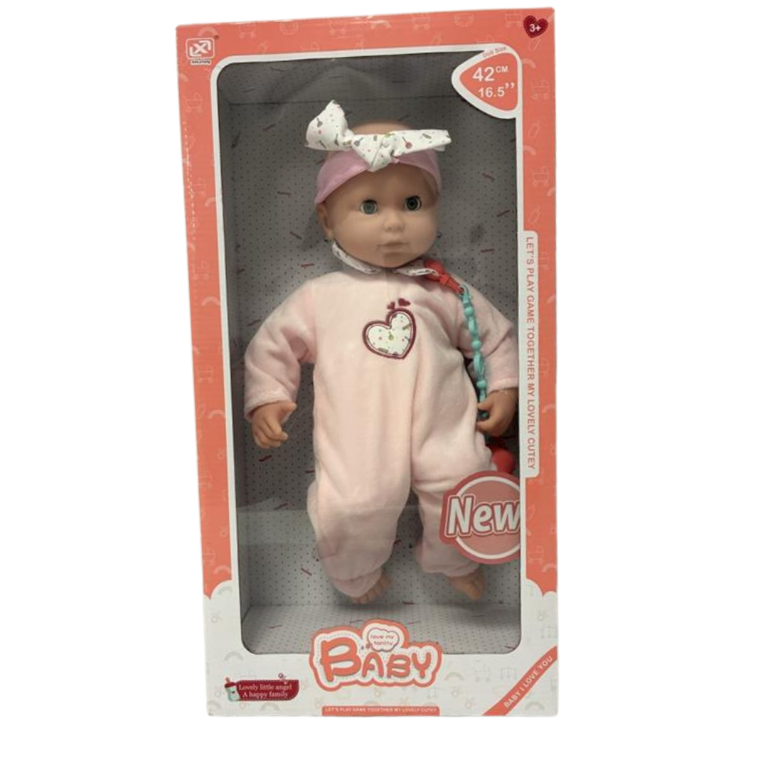 Baby Doll with Pink Outfit and Headband (3Y+) by Farmacias Savia