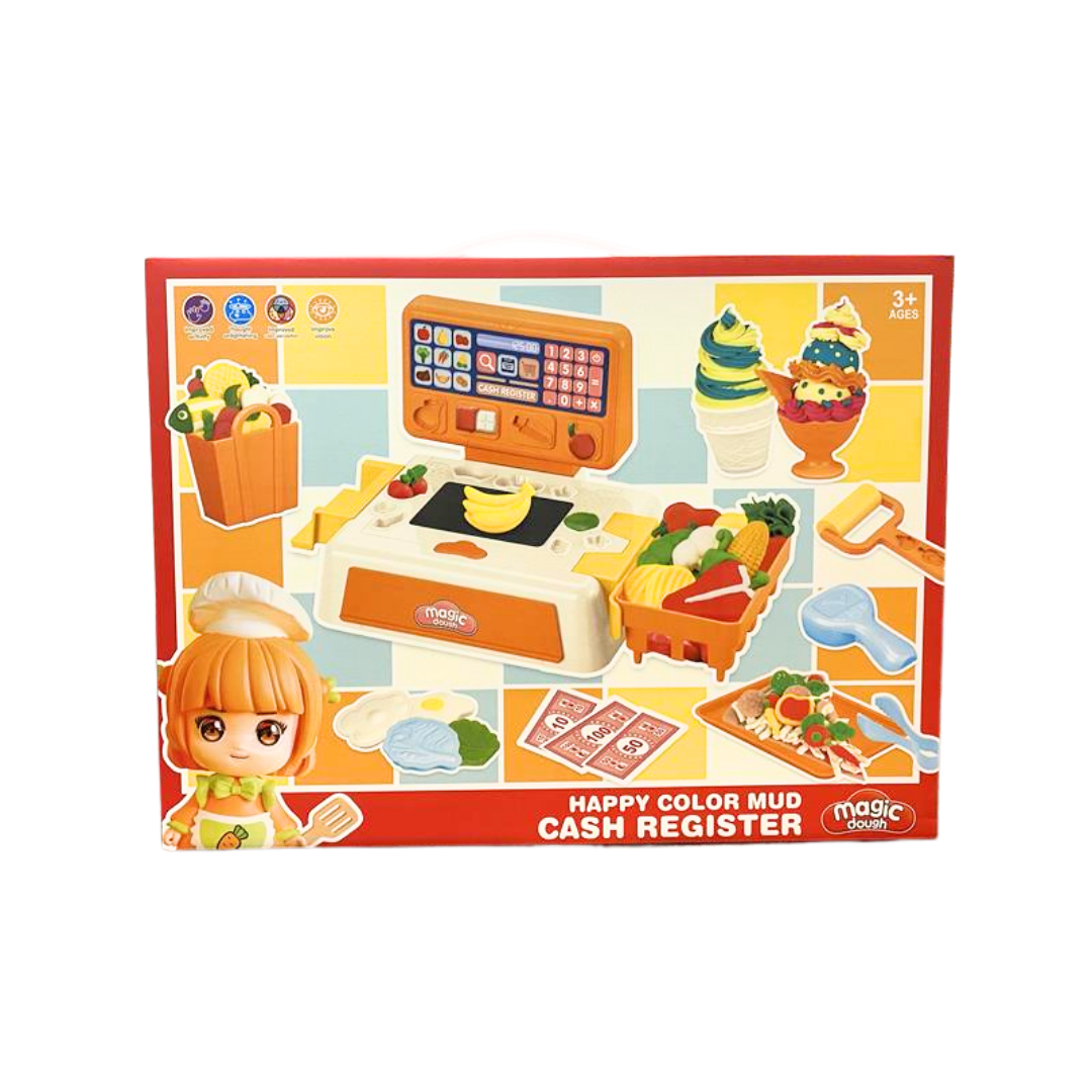 Supermarket Cash Register Modeling Dough Set with Food Molds by Farmacias Savia