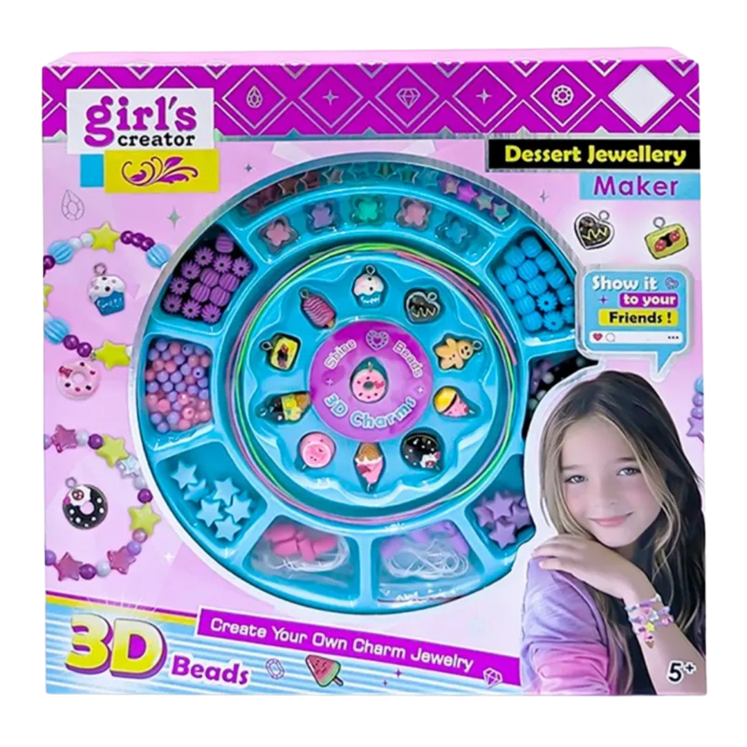 Sweet Treats Dessert Charm Bracelet Making Kit (3D Beads) by Farmacias Savia