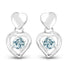 1.90 Carat Genuine Blue Topaz .925 Sterling Silver Earrings  DestGlow