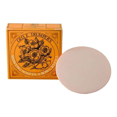 Geo. F. Trumper Almond Oil Hard Shaving Soap Wooden Bowl 80g
