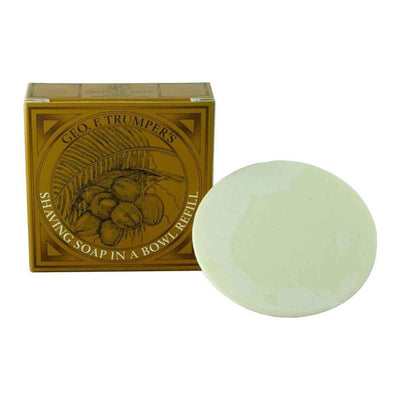 Geo. F. Trumper Coconut Oil Hard Shaving Soap in Wooden Bowl 80g