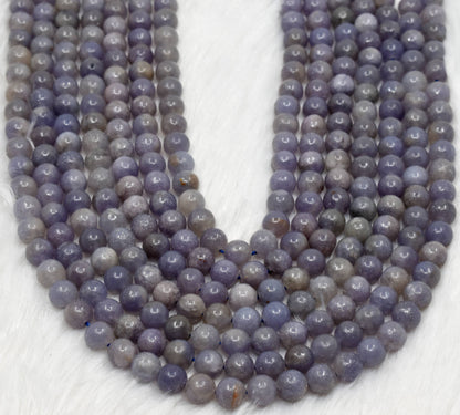 Blue Lepidolite A Grade 6mm, 8mm, 10mm Round Beads  DestGlow