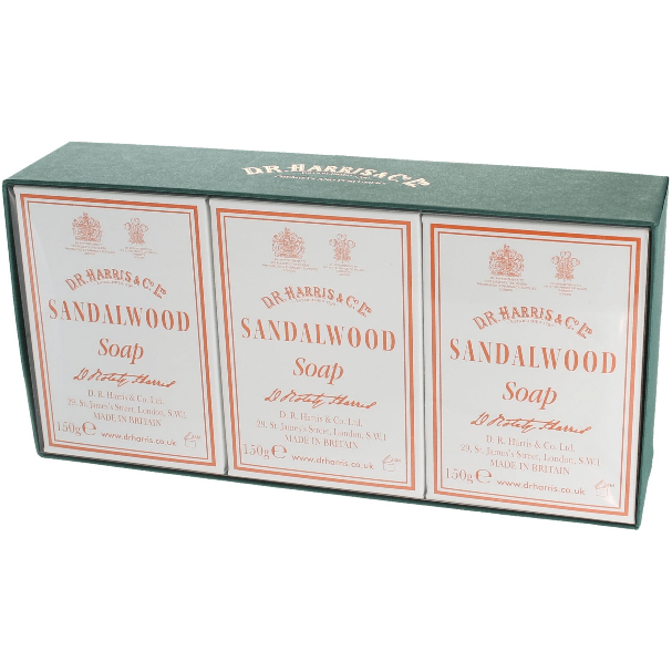 D. R. Harris &amp; Co Sandalwood Bath Soap Box of 3 x 150g by Pasteur Pharmacy
