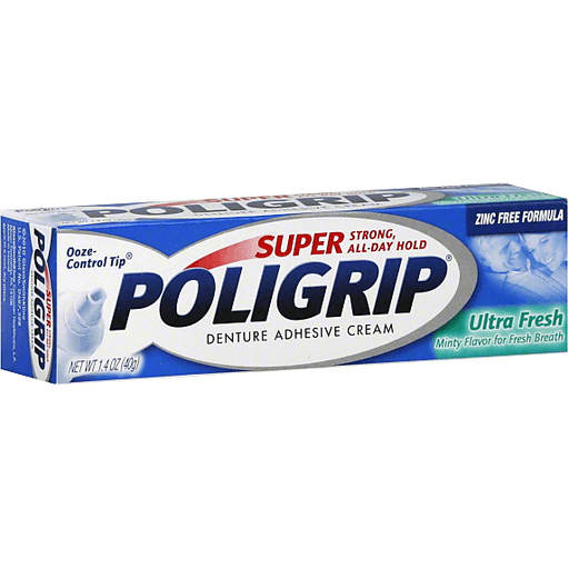 Poligrip Super Denture Adhesive Cream Ultra Fresh by Pasteur Pharmacy