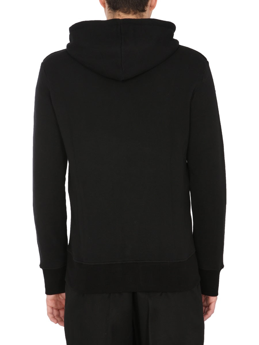 Alexander Mcqueen Men Hooded Sweatshirt With Zip by Luosophy