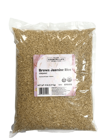 Jasmine Rice, Brown, Organic by Country Life Natural Foods