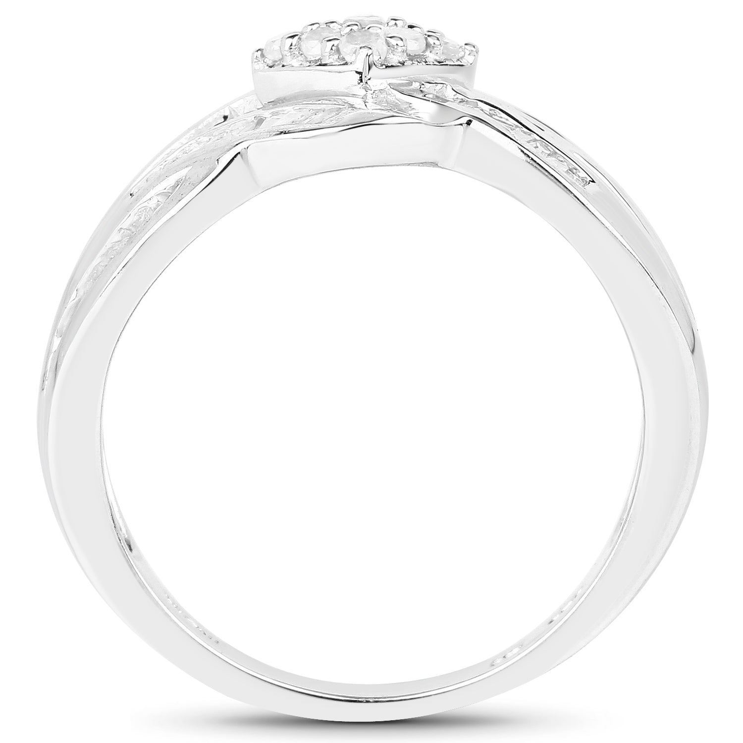 0.62 Carat Genuine White Diamond .925 Sterling Silver Ring by Bids.com