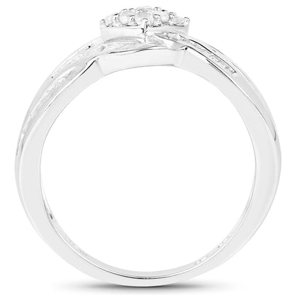 0.62 Carat Genuine White Diamond .925 Sterling Silver Ring by Bids.com