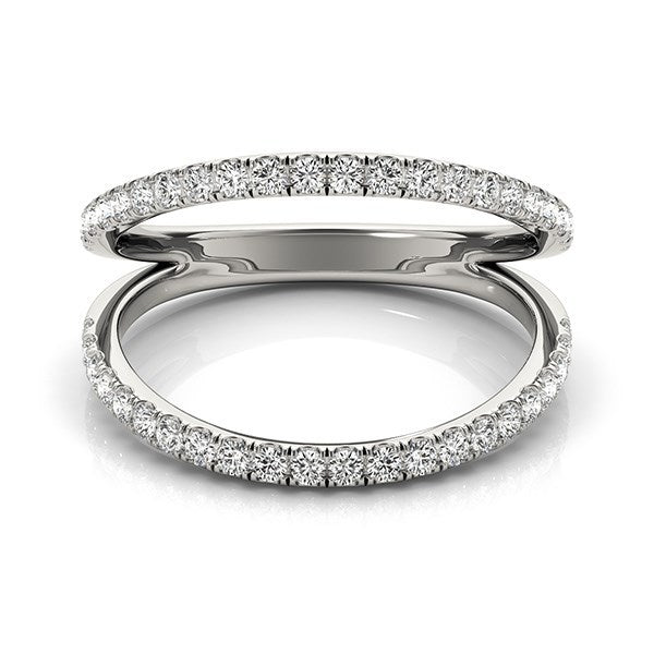 14k White Gold Diamond Split Band Ring (1/4 cttw) by Bids.com
