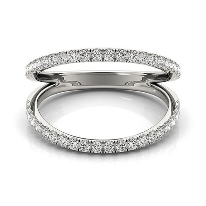 14k White Gold Diamond Split Band Ring (1/4 cttw) by Bids.com
