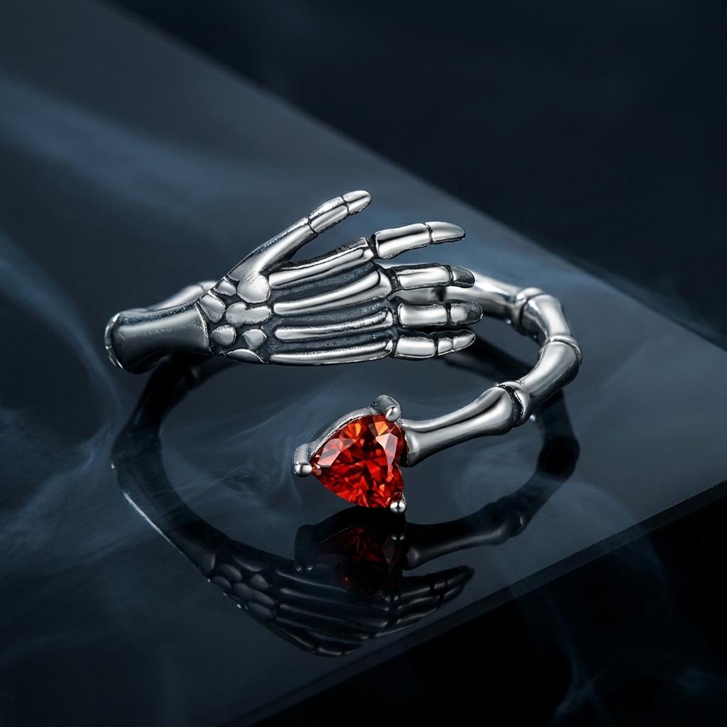 925 Sterling Silver Pavé Setting CZ Oxidized Ring by Bids.com