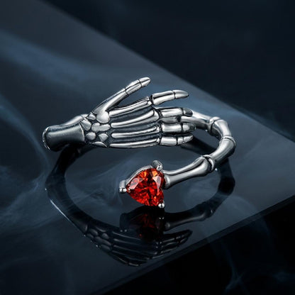 925 Sterling Silver Pavé Setting CZ Oxidized Ring by Bids.com