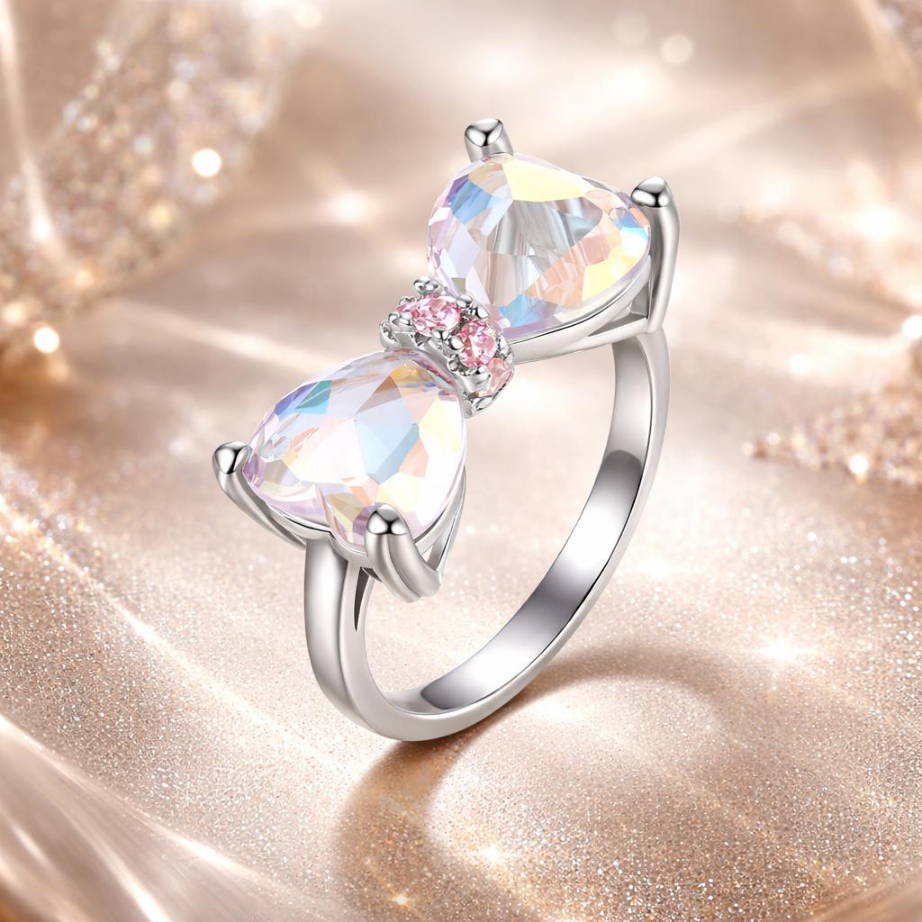 925 Sterling Silver 6.0 Size Pavé Setting CZ Ring for Women by Bids.com