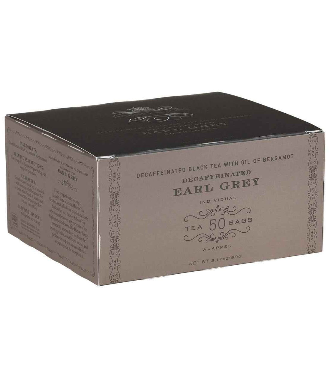 Decaf Earl Grey, Box of 50 Wrapped Teabags