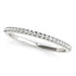 14k White Gold Diamond Pave Set Wedding Band (1/8 cttw) by Bids.com