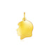 14k Yellow Gold Small Girl Head Charm by Bids.com