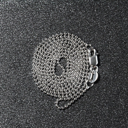 14k White Gold Bead Chain 1.0mm by Bids.com