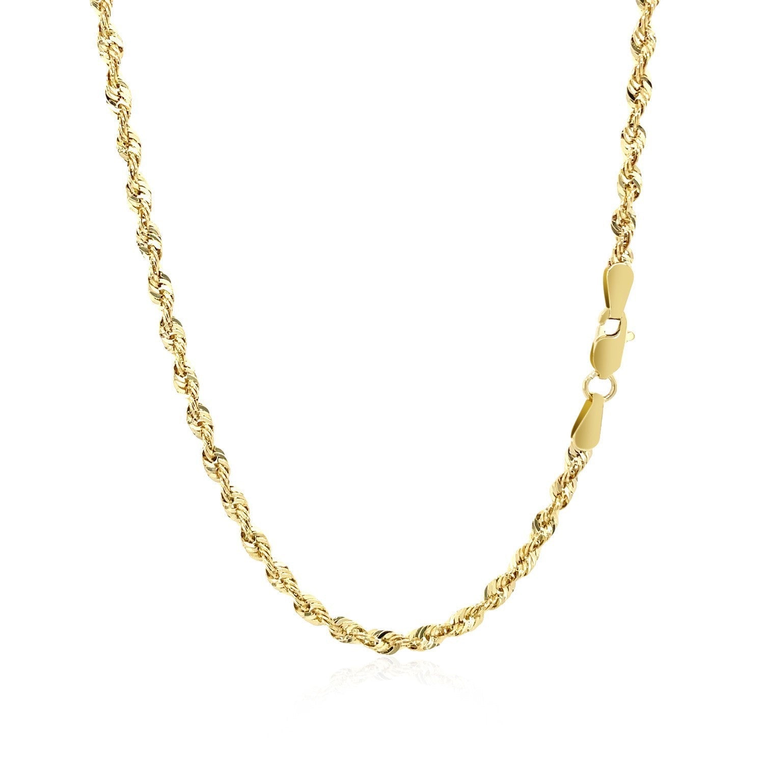 10K Yellow Gold Lite Rope Chain (2.50 mm) by Bids.com
