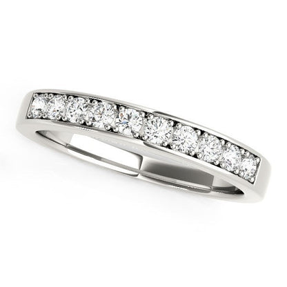 14k White Gold Classic Diamond Wedding Band (1/4 cttw) by Bids.com