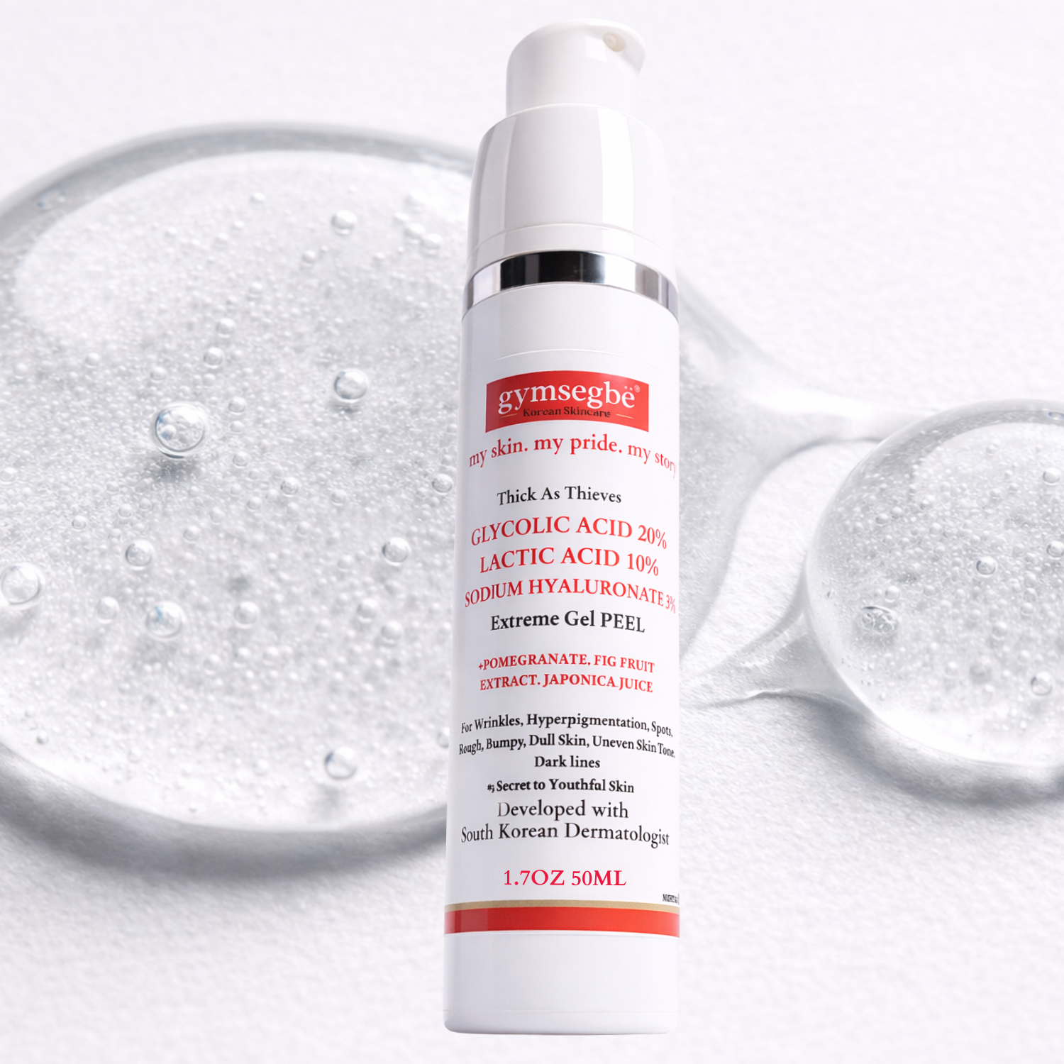 Thick As Thieves Pure Glycolic Acid Lactic Acid Extreme Gel Peel - 50ml by gymsegbë