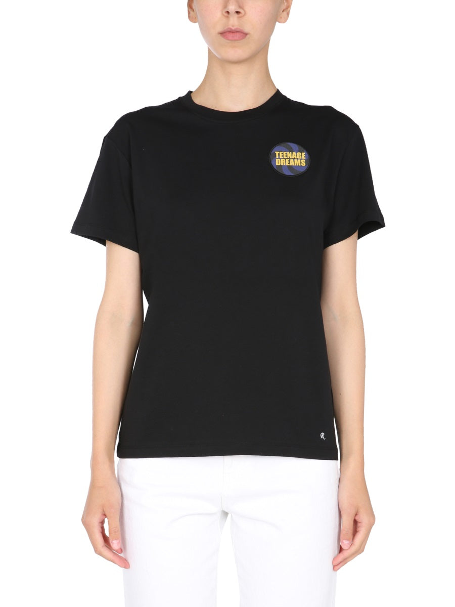 Raf Simons Women Crew Neck T-Shirt by Luosophy