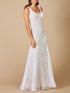 Lara Greta Beaded V-Neck Tulle Wedding Dress with Contrast Lining by Lara New York