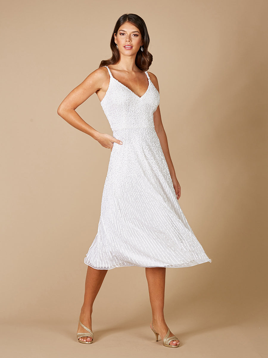 Lara Gemma Beaded Tank Midi Dress by Lara New York