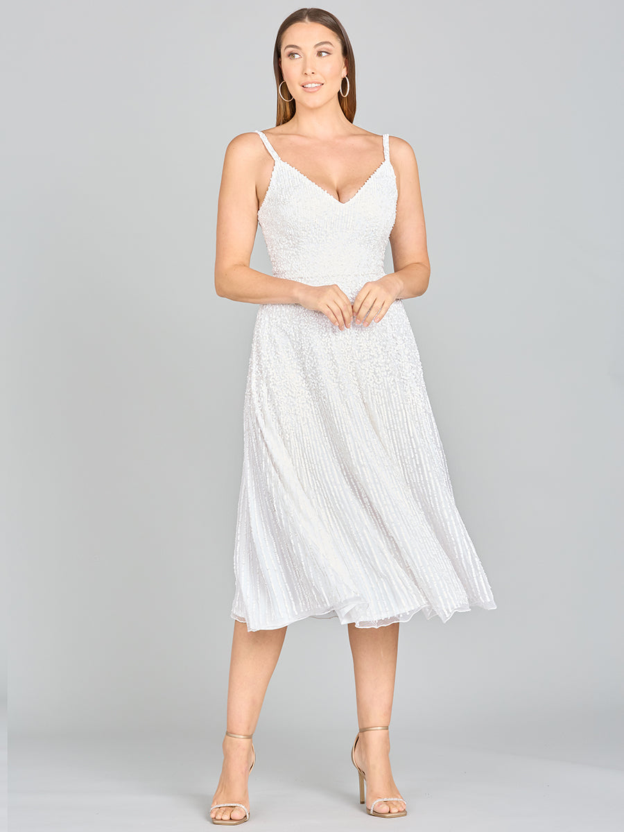 Lara Gemma Beaded Tank Midi Dress by Lara New York