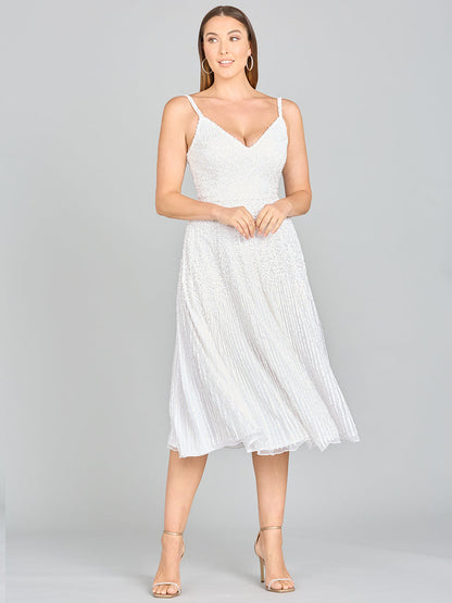 Lara Gemma Beaded Tank Midi Dress by Lara New York